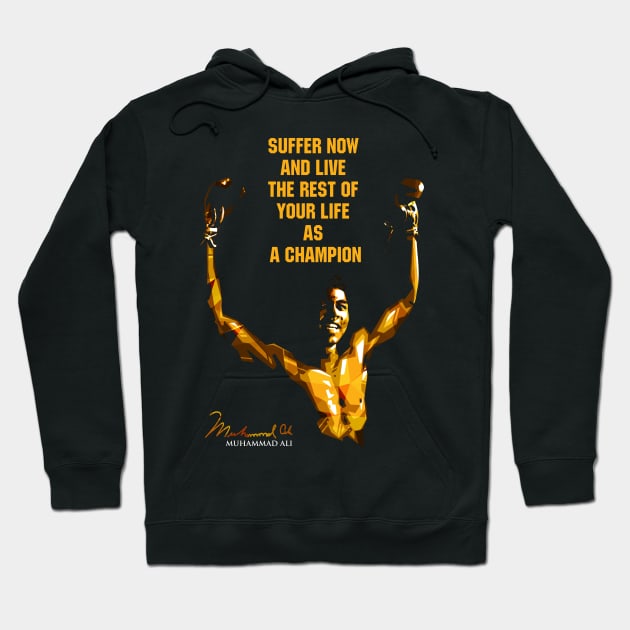 muhammad ali quote Hoodie by BAJAJU